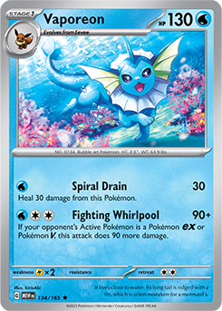 Vaporeon 151 134/165