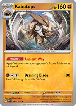 Kabutops 151 141/165