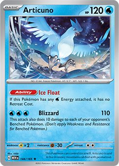 Articuno 151 144/165