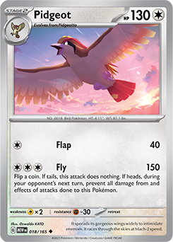 Pidgeot 151 18/165