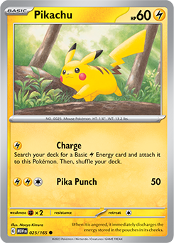 Pikachu 151 25/165