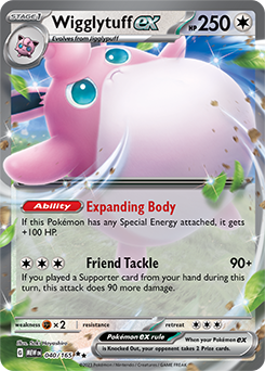 Wigglytuff ex 151 40/165