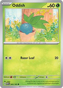Oddish 151 43/165