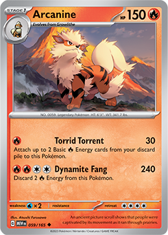Arcanine 151 59/165