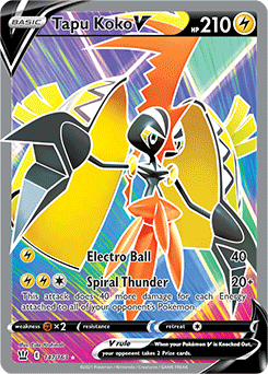 Tapu Koko V Battle Styles 147/163