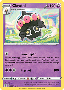 Claydol Battle Styles 058/163