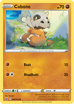 Cubone Battle Styles 069/163