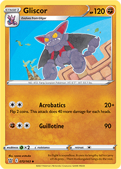 Gliscor Battle Styles 072/163