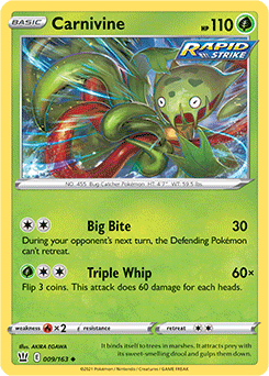 Carnivine Battle Styles 009/163