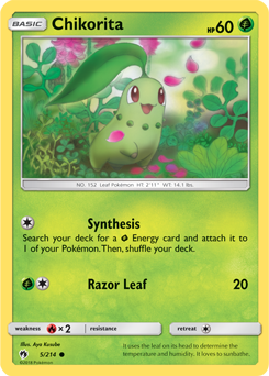 Chikorita Lost Thunder 5/214