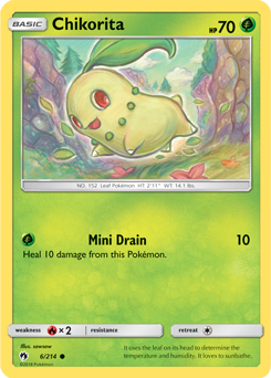 Chikorita Lost Thunder 6/214