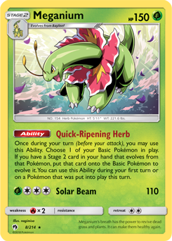 Meganium Lost Thunder 8/214
