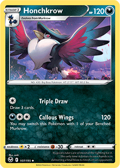 Honchkrow Silver Tempest 107/195