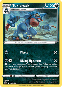 Toxicroak Silver Tempest 110/195