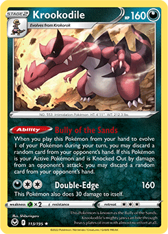 Krookodile Silver Tempest 113/195