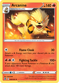 Arcanine Silver Tempest 20/195