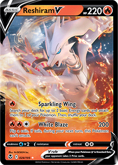 Reshiram V Silver Tempest 24/195