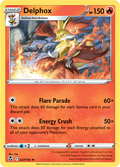 Delphox Silver Tempest 27/195