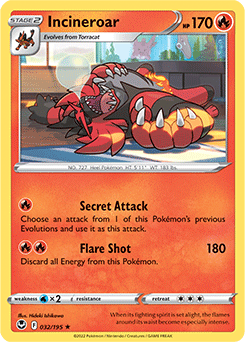 Incineroar Silver Tempest 32/195