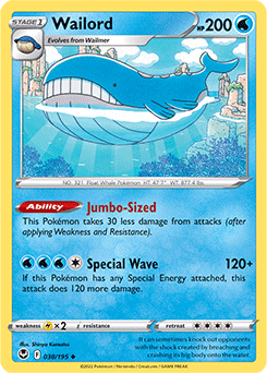 Wailord Silver Tempest 38/195
