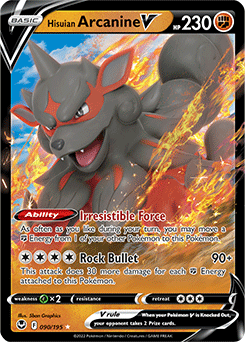 Hisuian Arcanine V Silver Tempest 90/195