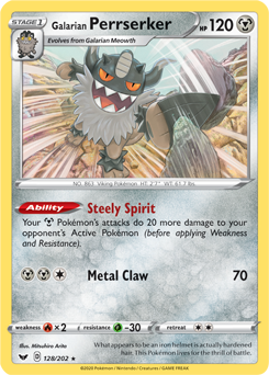 Galarian Perrserker Sword & Shield 128/202