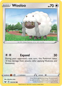 Wooloo Sword & Shield 152/202