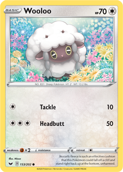 Wooloo Sword & Shield 153/202