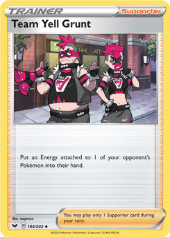 Team Yell Grunt Sword & Shield 184/202