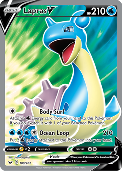 Lapras V Sword & Shield 189/202