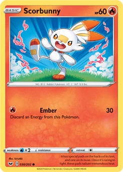 Scorbunny Sword & Shield 30/202
