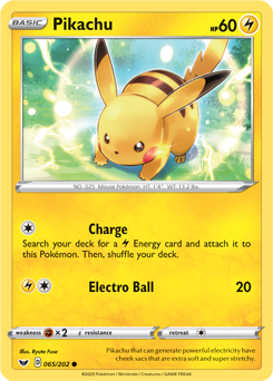 Pikachu Sword & Shield 65/202