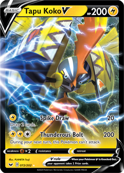 Tapu Koko V Sword & Shield 72/202