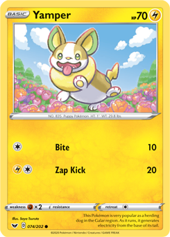 Yamper Sword & Shield 74/202
