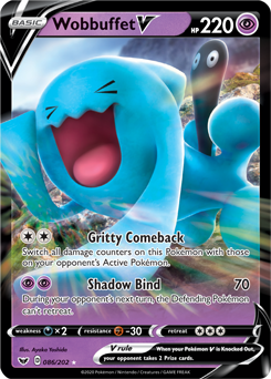 Wobbuffet V Sword & Shield 86/202