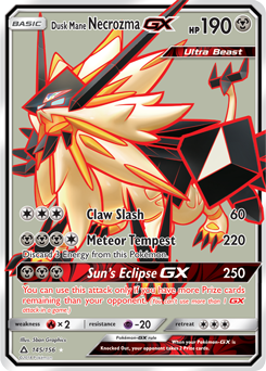 Dusk Mane Necrozma GX Ultra Prism 145/156