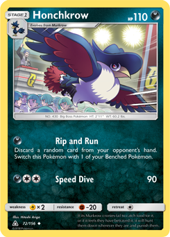 Honchkrow Ultra Prism 72/156