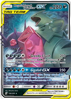Mega Sableye & TyranitarTag Team GX Unified Minds 126/236