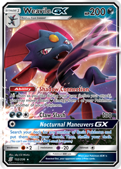 Weavile GX Unified Minds 132/236